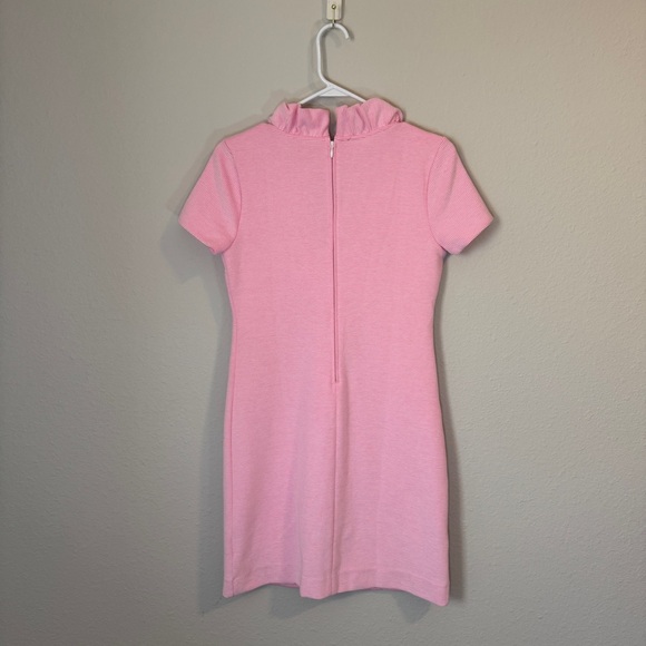 Lilly Pulitzer NWT Tisbury Prosecco Pink Striped Ruffle Dress - Picture 4 of 6
